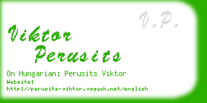 viktor perusits business card